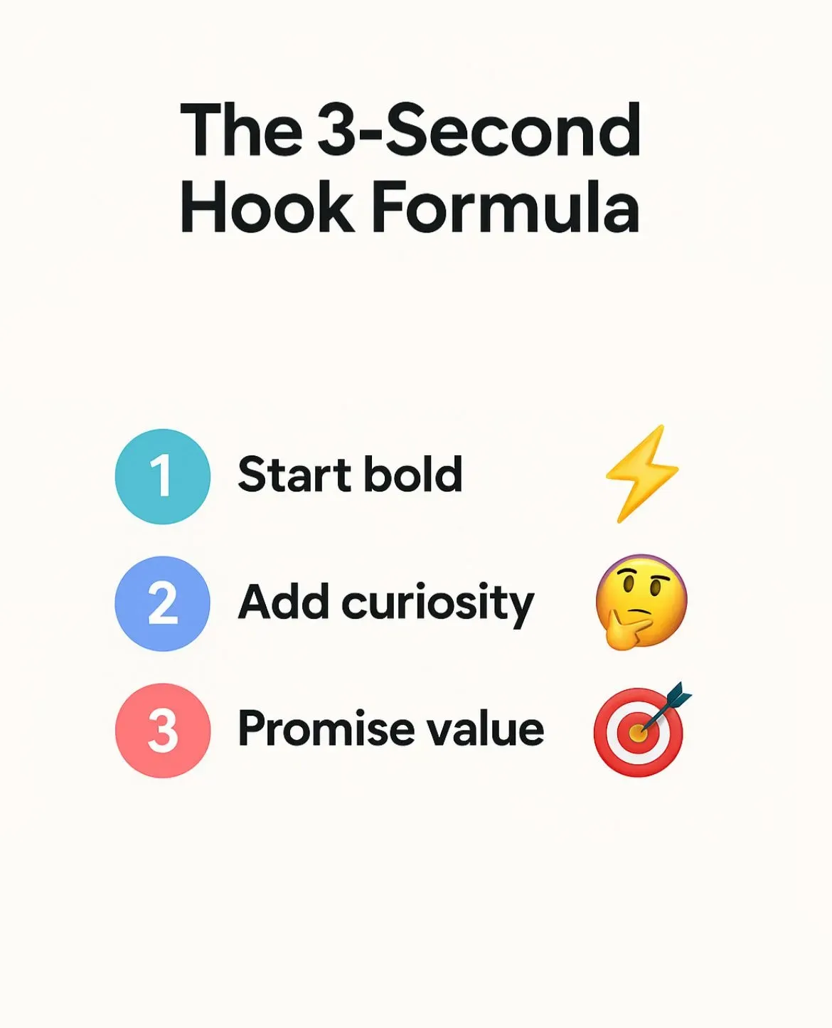 Create strong hook