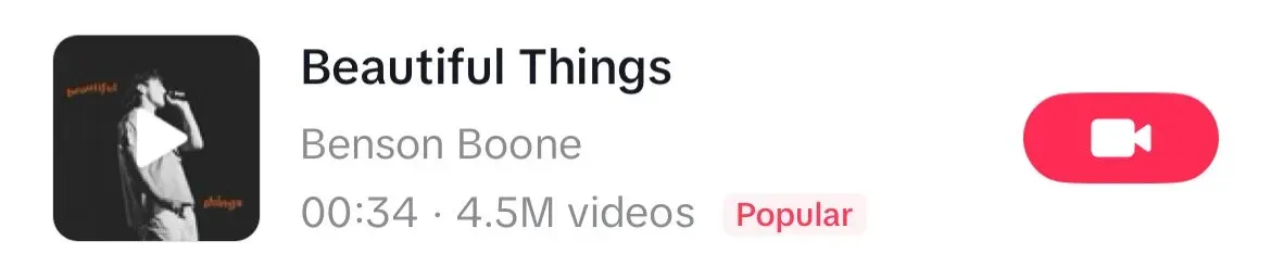 Beautiful Things song