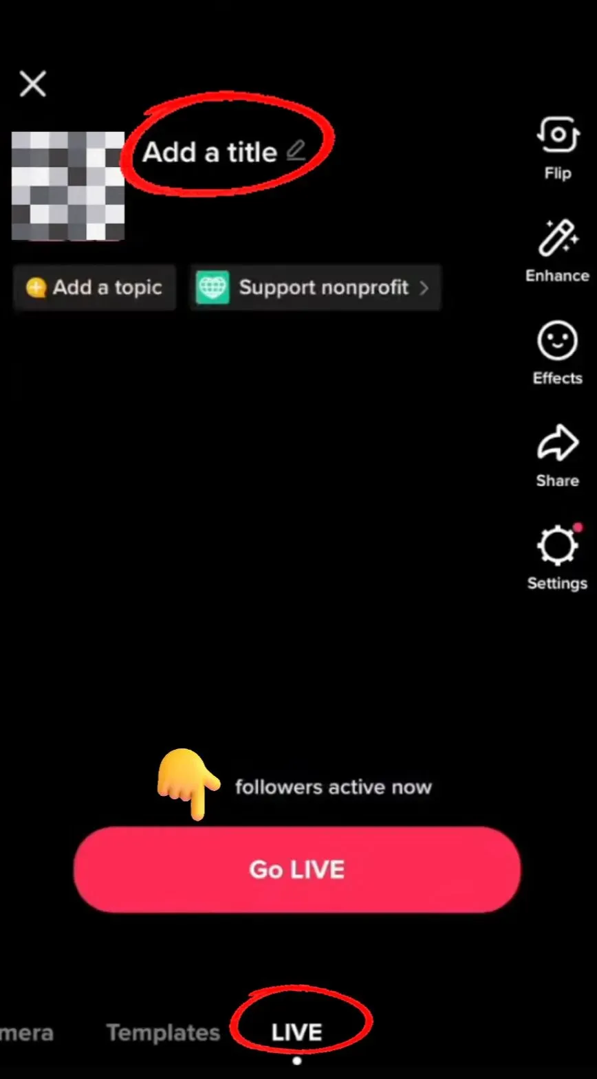 Live streaming tips