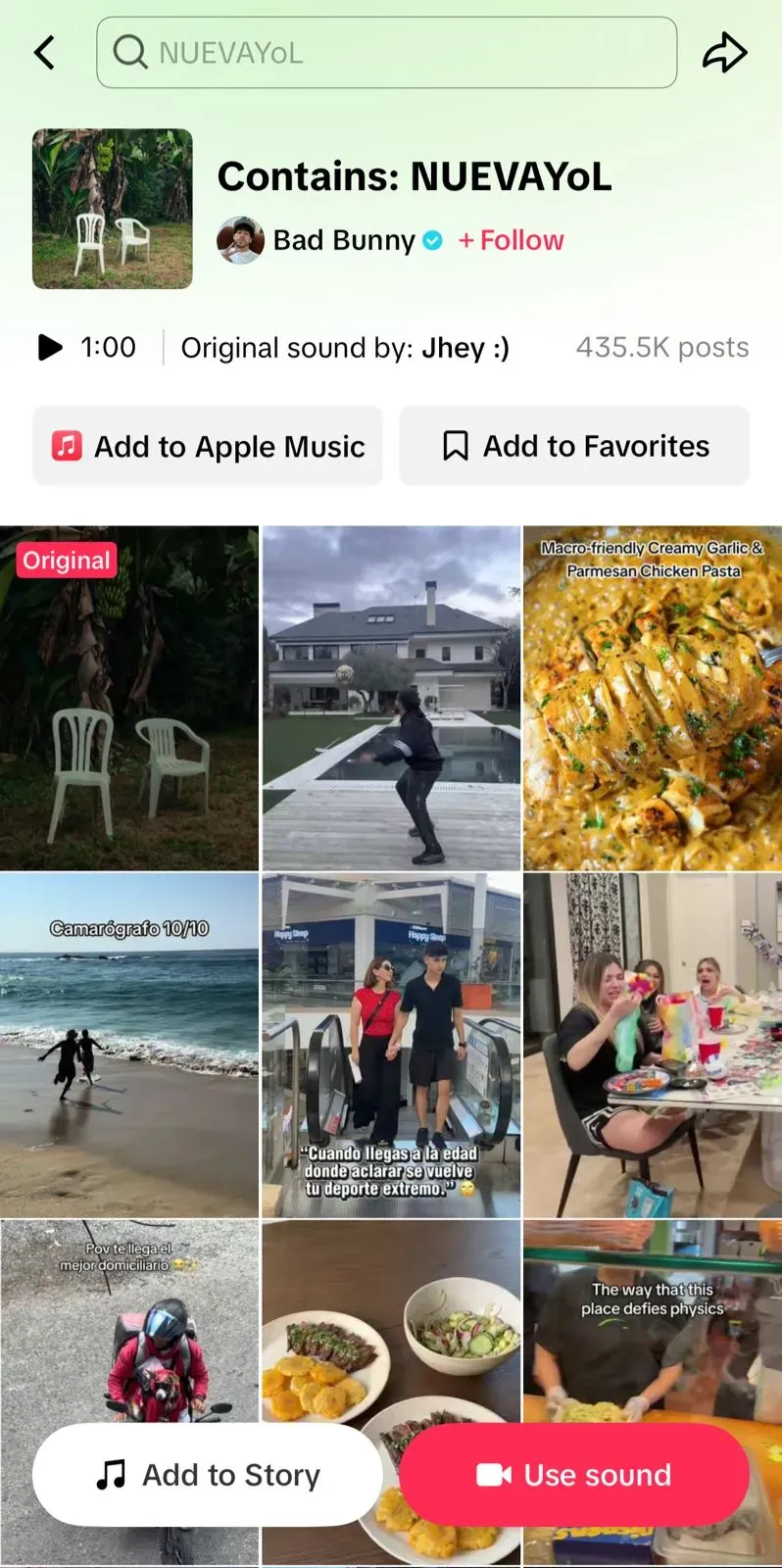 Save sounds to favorites