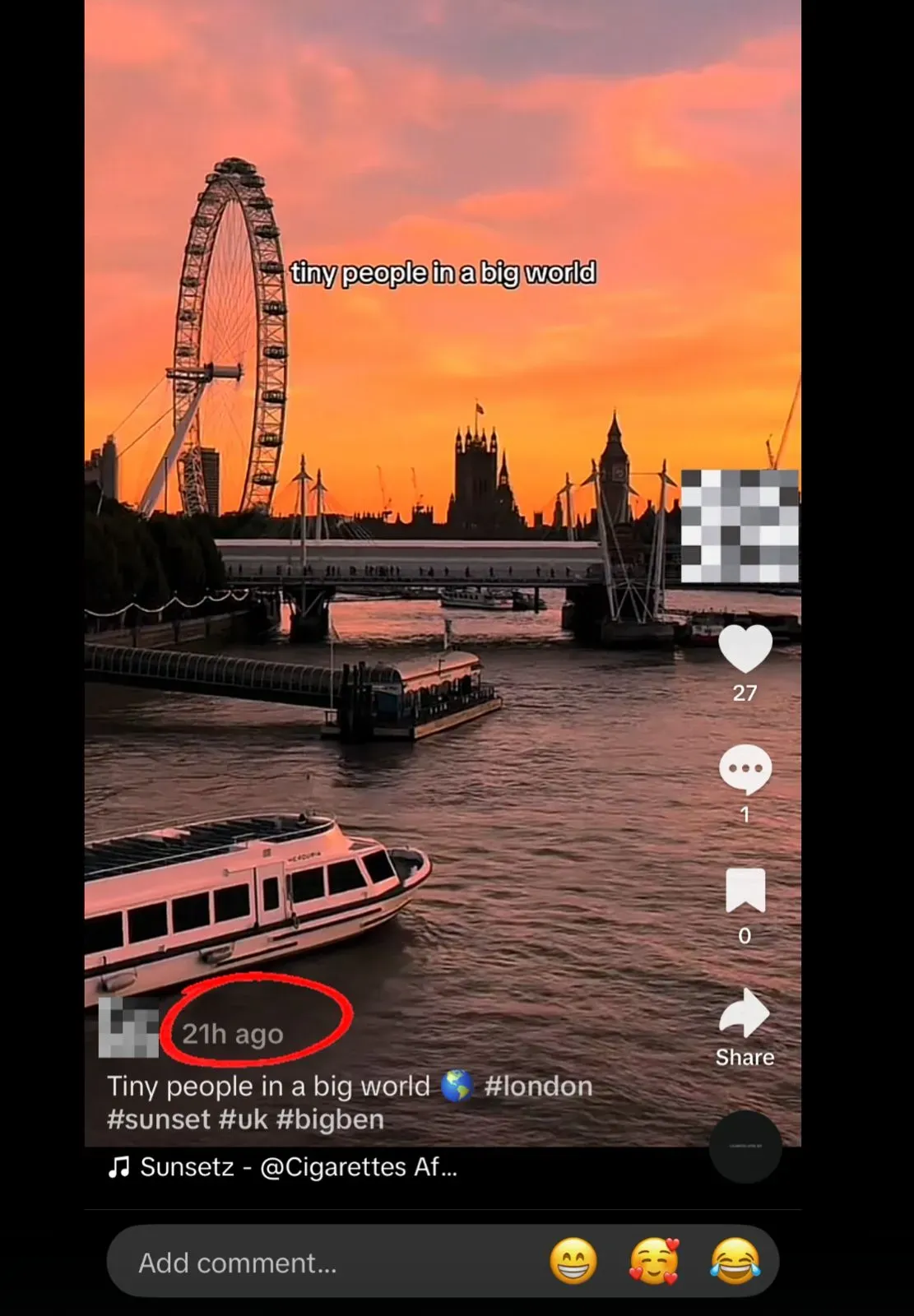 TikTok post time analytics