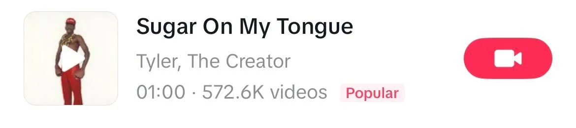 Sugar on My Tongue song