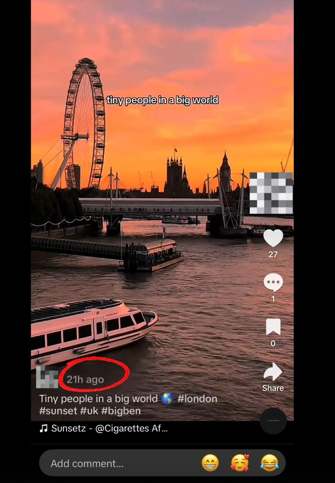 TikTok post time analytics
